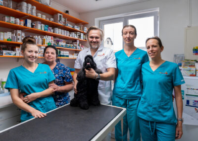 Tým veterinářů kliniky Elza v Kolíně.